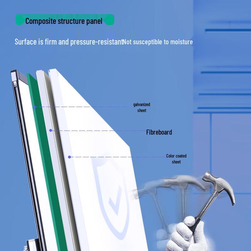 Deli 180x90cm Magnetic Wall-Mounted Whiteboard Set