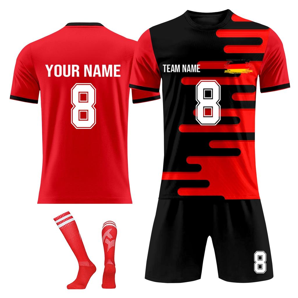 Personalised Shirts Kit Mens Girls With Name Number Custom Football Jerseys For Boys Training Suit