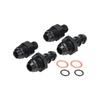 Transmission Cooler Hose Line Kit For Dodge Ram Cummins 47RE 48RE 2003-07 Black