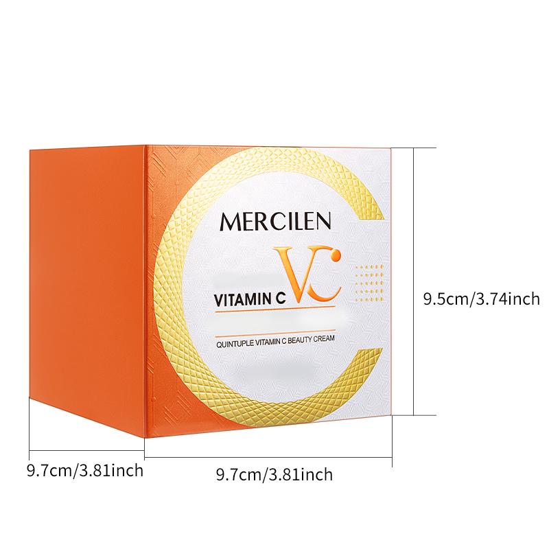 MERCILEN Concealer Five-fold Vitamin C Beauty Cream 50g Firming and Moisturizing Pre-Makeup Concealer Brightening Naked Makeup Lazy Face Cream