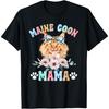 Maine Coon Mama Flowers Maine Coon Owner Maine Coon Cat Mom T-Shirt