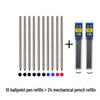 4-in-1 Multifunktionsstift: Mehrfarbiger Kugelschreiber, Druckbleistift, Gelstift mit Schwerkraft-Sensor-Technologie
