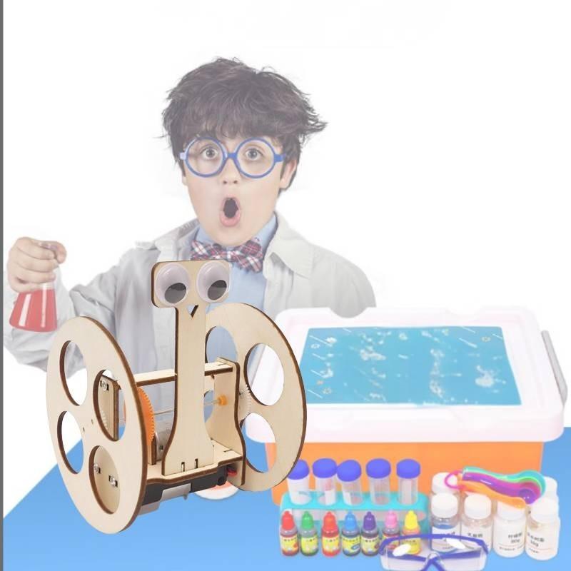 Wooden Diy Balance Car Robot Invention Science Experiment Stem Educational Material