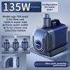Inverter Submersible Fish Tank Filter Pump, Adjustable Flow, High-Density Ceramic Shaft, Shockproof Silent, for Home Use