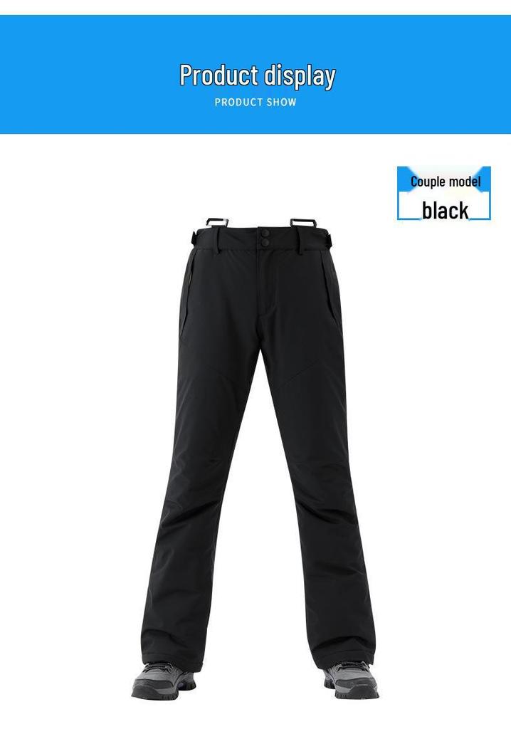 Unisex Winter Ski Pants: Warm, Thick, Windproof, Waterproof for Alpine Skiing & Snowboarding