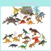Jurassic Dinosaur Figures Realistic Plastic Model Toys Set Of 17 Pieces