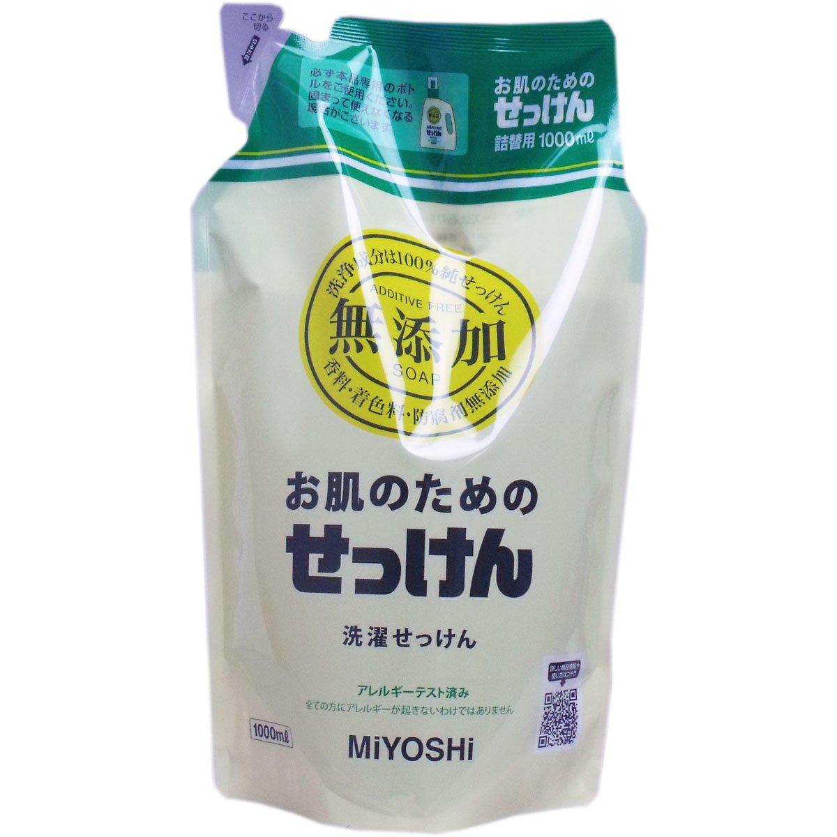 

pack of Miyoshi Soap for your skin Refill 1000ml x 12 sets [Value 12] Additive-free (additive-free soap)