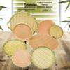 Wuhe Melamine Bamboo Weave Round Serving Plate Set