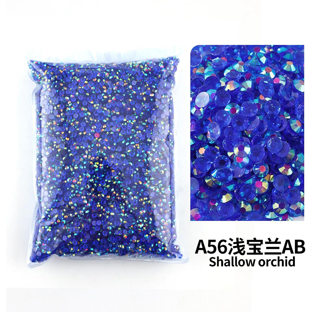 Wholesale Bulk Resin Rhinestone Jelly Color AB transparent AB 2mm,3mm,4mm,5mm,6mm Facets FlatBack Nail Art Garment Decoration