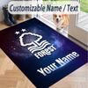 Custom Text Printed Rug Nottingham Forest FC Non Slip Floor Carpet For Home Room Decor