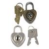 Mini Padlock Drawer Suitcase Security Lock Vintage Heart Shape Lock With Key for Suitcase Luggage Backpack Diary Book