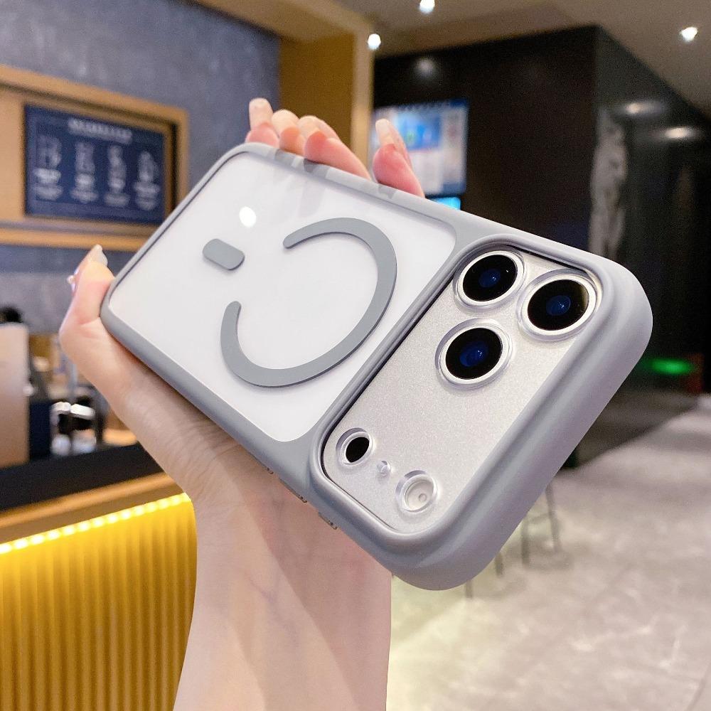 Luxury Transparent Magnetic Phone Case For iPhone 17 Pro Max 17Pro 17 Air For Magsafe Wireless Charging Camera Protection Cover