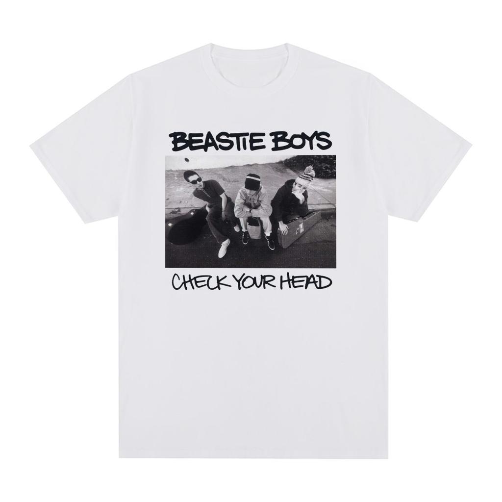 Beastie Boys Check Your Head Vintage T-shirt Hip Hop Group Simple Fashion Design Cotton Men T Shirt New Tee Tshirt Womens Tops