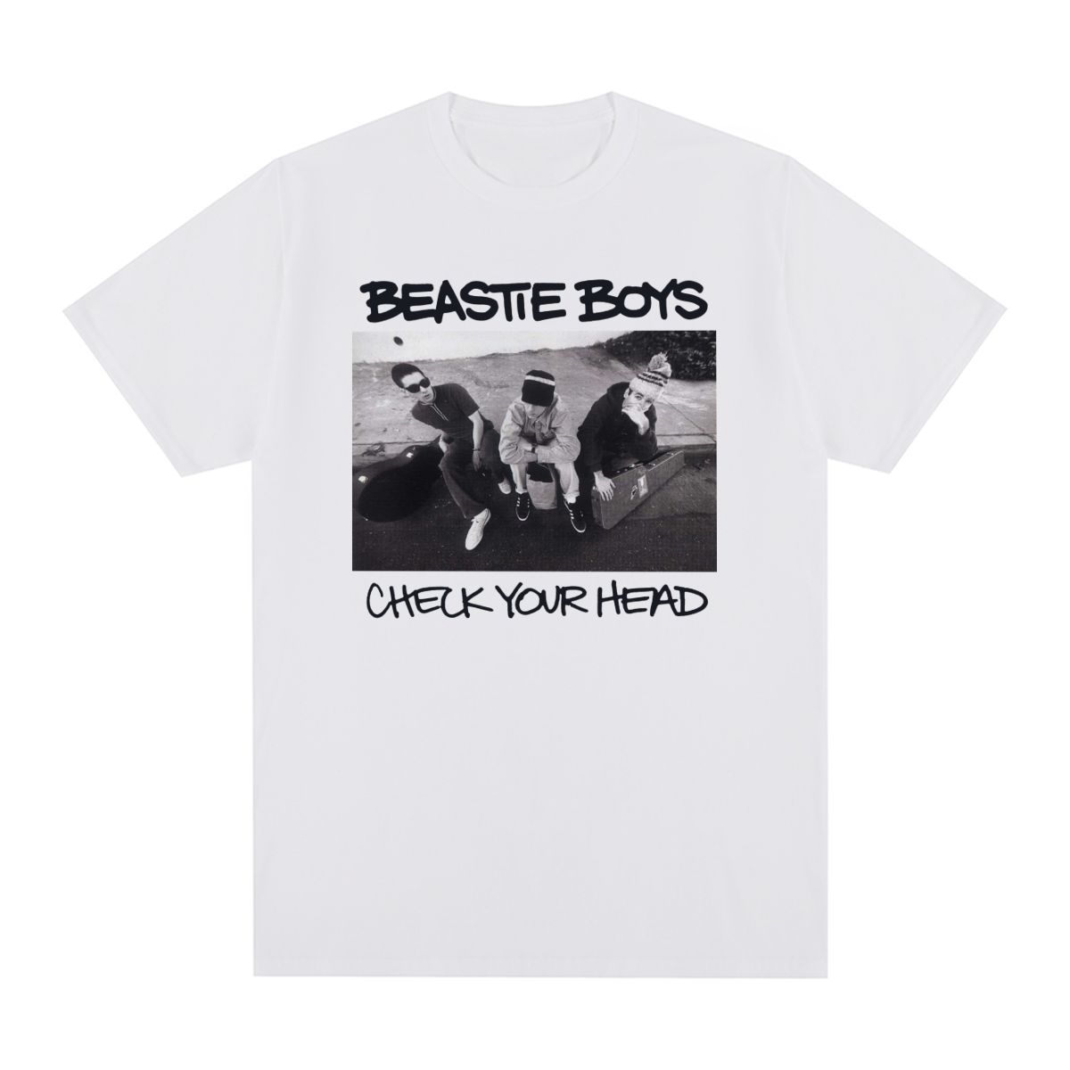 beastie boys Check Your Head Винтажная Футболка Хип-Хоп Группа Простой Модный Дизайн Хлопок Мужская Футболка Новая Футболка Женские Топы S