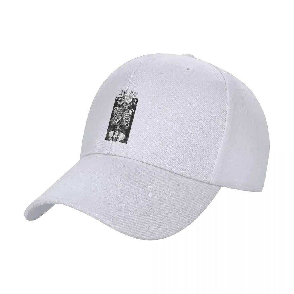 Gothic Flower And Bones 14 Classic . Baseball Cap Hat Luxury Brand |-F-| Streetwear Unisexs Caps Women's