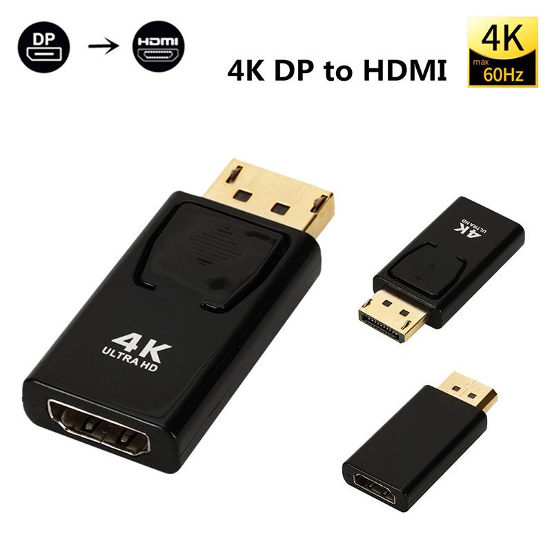 4K DisplayPort to HDMI Adapter for TV & Monitor