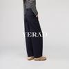 Yalida Women's Retro Blue Stretchy Harem Pants