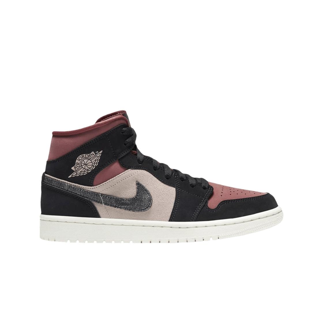 

Женские кроссовки Jordan 1 Mid Burgundy Dusty Pink BQ6472-202