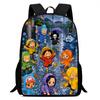 One Piece Mochila Escolar 15-Inch Large Capacity Durable Lightweight Adjustable Cartoon School Backpack Unisex For Kids Age 6-10