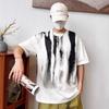 Niche Design Ink Brushed Graffiti Short-sleeved Men's Summer Loose Top