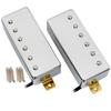 Artec MLA97 Alnico 5 Covered Mini Humbucker Pickup Neck/Bridge PU Set for Electric Guitar, Chrome