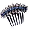 Leaves Crystal Ponytail Holder Hairpins Korean Barrettes Hair Claws Women Hair Comb Hair Clips