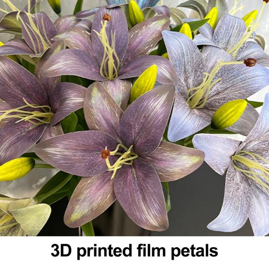Faux Lily Flowers Bulk Realistic Artificial Tiger Lily Long-lasting Fake Lily Stem for Floral Arrangement Wedding Party Home Decor