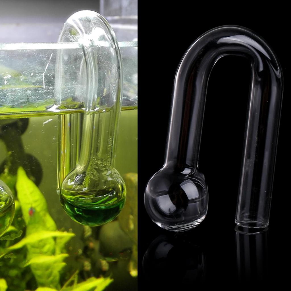 CO2 Fish for Tank Glass-Checker Clear Drop-Checker PH Monitor for Aquarium & Pressurized CO2 Plant for Tank Test CO2 Lev