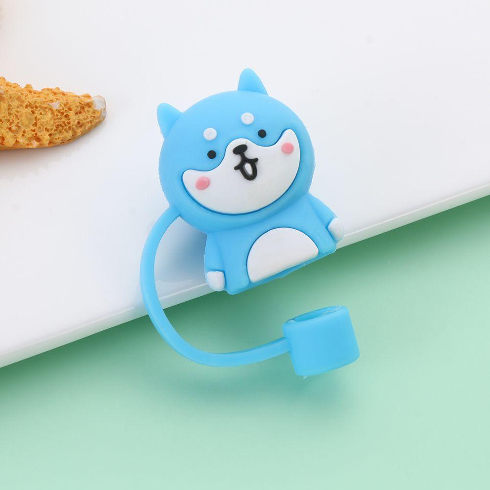 Airtight Splash Proof Cup Accessories Silicone Straw Plug Drinking Dust Cap Cartoon Plugs Cover