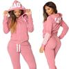 Fashion Women's New Style Hoodies Set Long Sleeved Sweater Trousers Sportswear Suit Tracksuit Running Wear Jogging Suits Hoodie Set for Women