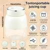 800ML Portable Juicer Blender Electric Juicer Cup Electric Portable Carry Handle Juice Extractor Tons Bucket for Home Traveling