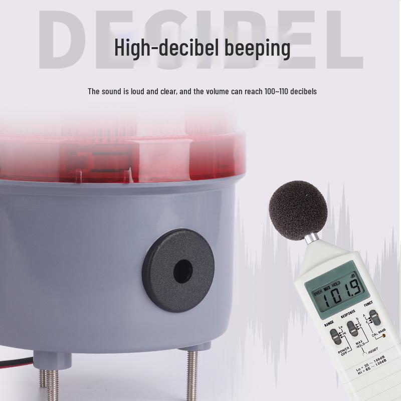 NAXYLTE-1101J CNC Rotating Alarm Light - LED Sound & Light Indicator Lamp