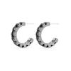 DARK SERIES Tennis Earrings Black