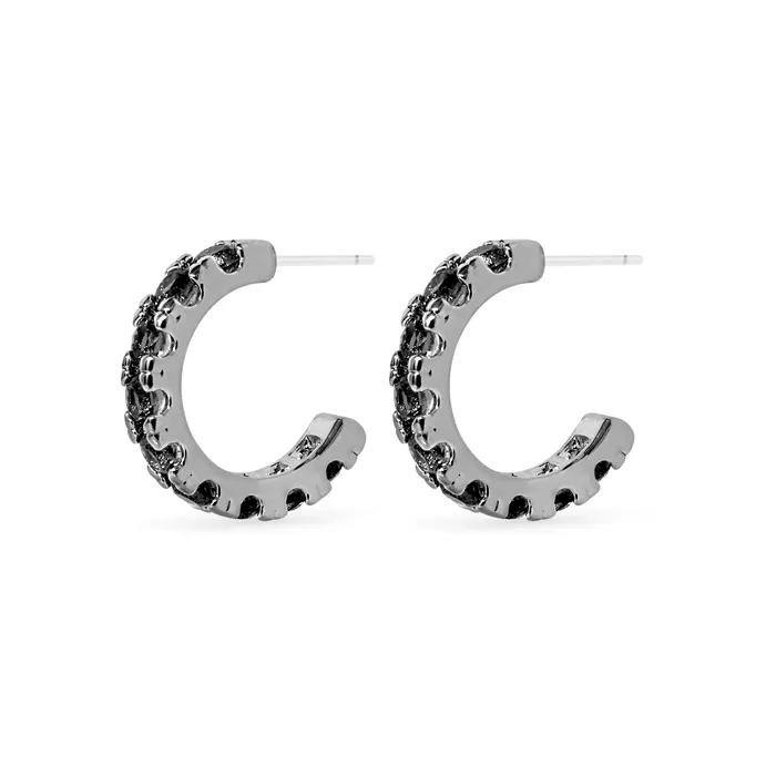 DARK SERIES Tennis Earrings Black