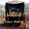 Personalisierbare Flanell-Kuscheldecke, Leichte Gemütliche Bett-SofadeckeWorld of Warcraft