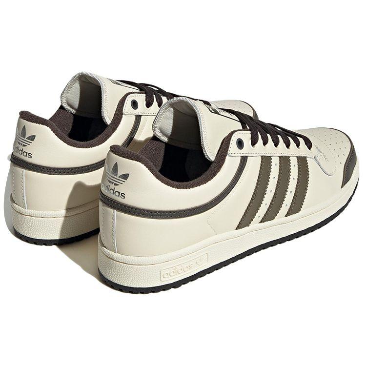 Adidas Originals Top Ten Low Slip Resistant Durable Low Top Skate Shoes Men Sneakers Beige Black IF5414