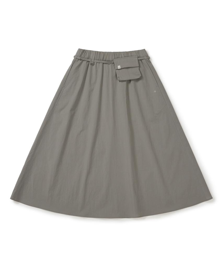 Snow Peak Apparel Root Flare Long Skirt (S26Mwrsk61) Vintage Gray