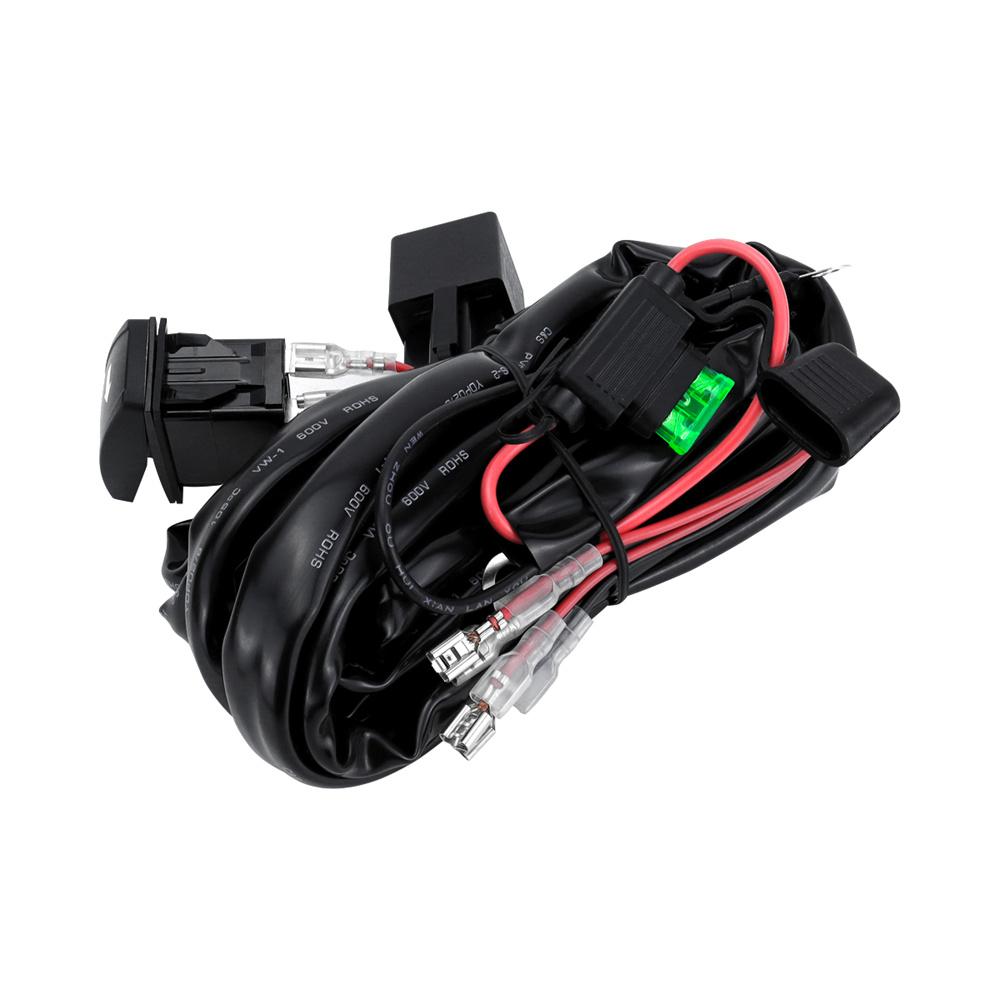 UTV Turn Signal Wiring Harness with Switch Relay Fuse For UTV ATV Polaris RZR Maverick X3 Talon