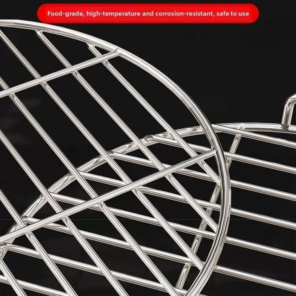 With Handles Barbecue Grill Wire Grid Extra Thicken Stainless Steel Steam Rack Charcoal Grill