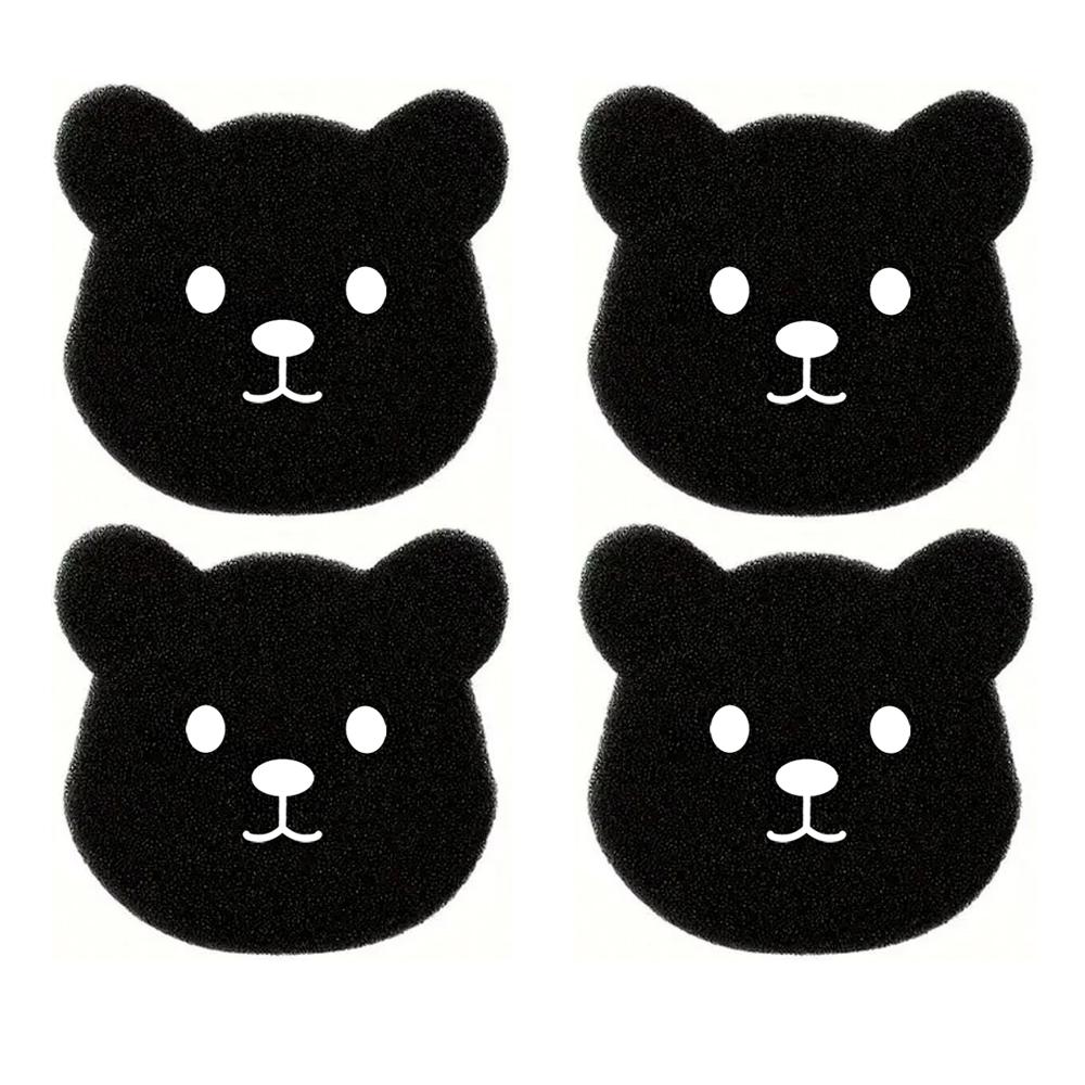 2/4/6/8/12pcs Reusable Pet Hair Remover Laundry Sponges - Bear Shape Effective Anti-Winding Cleaning Tools for Washing Machines