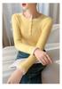 Versatile Women's Slim Fit Striped Cashmere Knit Pullover Sweater