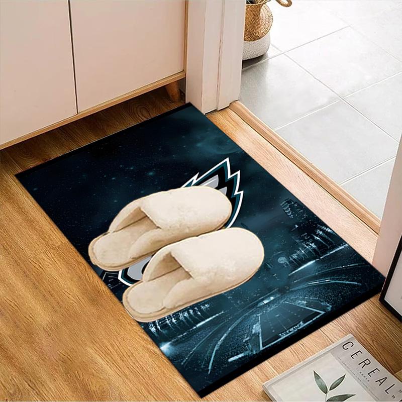 Philadelphia Eagles Night Game Rug Game Carpet, Floor Mat for Bedroom Living Room Entryway Rug, Home Decor Idea Gift for Christmas birthday
