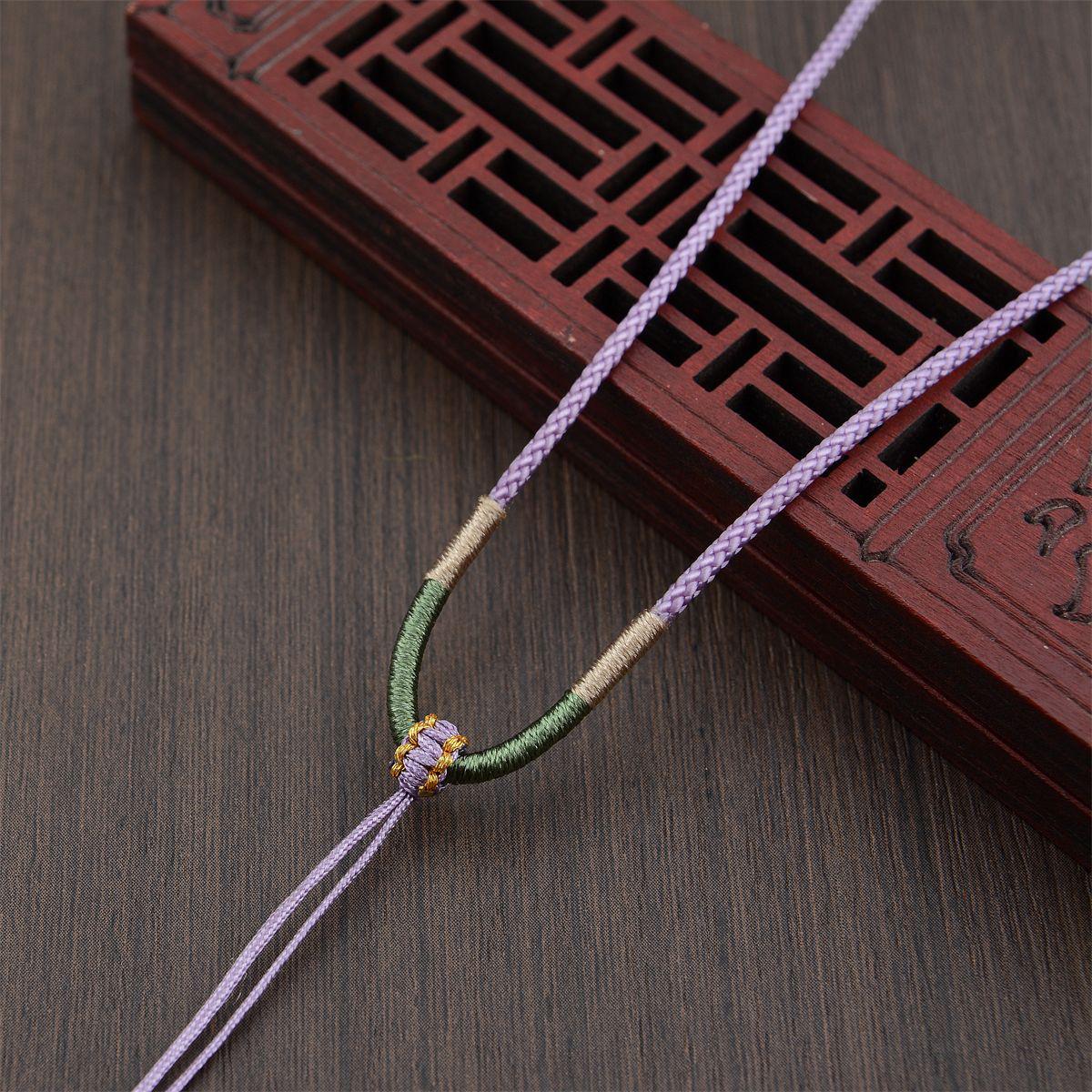 Adjustable Hand-woven Jade Pendant Rope for Men and Women
