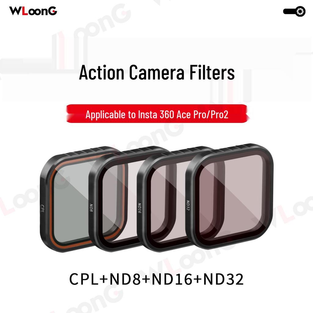 Insta360 AcePro Filter Set: CPL Polarizer, ND Neutral Density, UV Filter