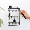 1pcs Practical Multifunctional Bracket Modern Style Iron Wall Mounted Key Hook Clip Storage Rack