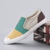 Spring Men's New Canvas Shoes Color Blocking Versatile Korean Style Trendy Low-top Foot Lazy Shoes Casual Shoes Men