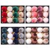 Set of 12 Elegant Christmas Tree Hanging Pendant Colorful Baubles for Holiday Decoration Indoor and Outdoor Ornament