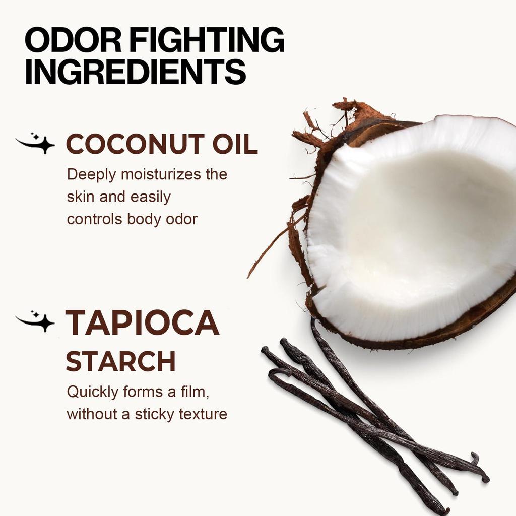 Coconut Deodorant-Aluminum & Paraben-Free, Gentle On Skin-Suitable For All Skin Types, 15g