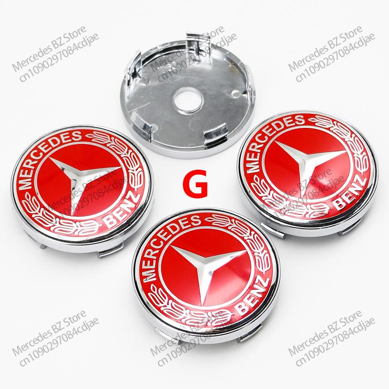 56mm 60mm 65mm 75mm Car Wheel Center Hub Cap Emblem Sticker For Mercedes Benz Mercedes Benz AMG Class W206 W205 W203 GLC CK1