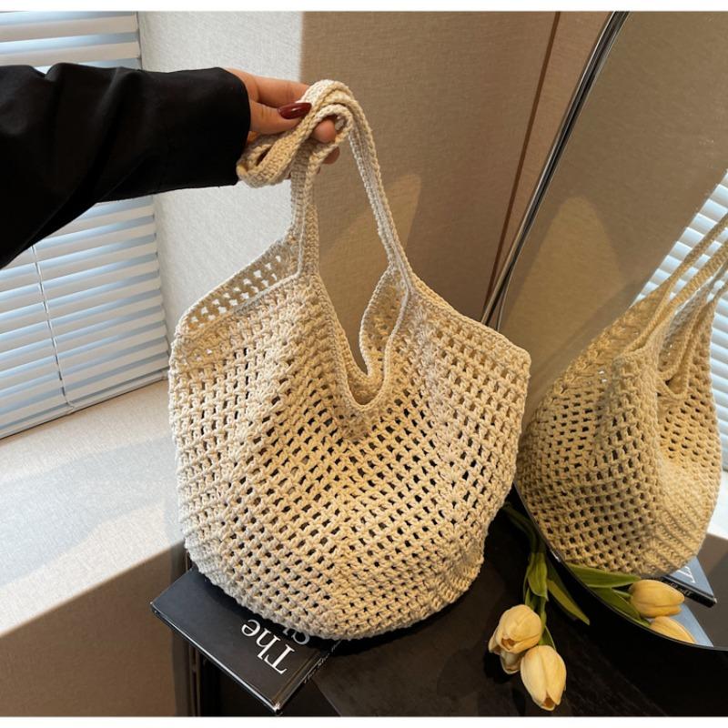 Hot-selling women's bags, shoulder bags, straw woven bags, woven bags, large-capacity women's armpit bags, shoulder tote bags.